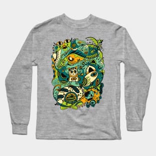 CAT -  12 Zodiac Animals Long Sleeve T-Shirt